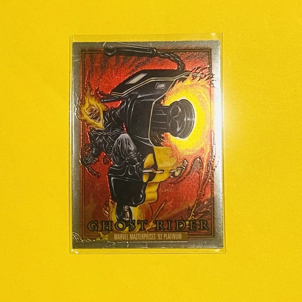 2024 Upper Deck‎ Marvel Masterpieces '92 Platinum Ghost Rider Base #37